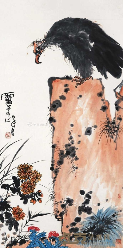鹰石图 