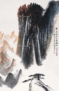 华山雨后