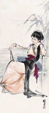 执扇仕女（附出版物）