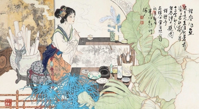 惜春作画