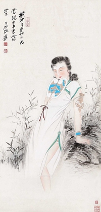 执扇仕女