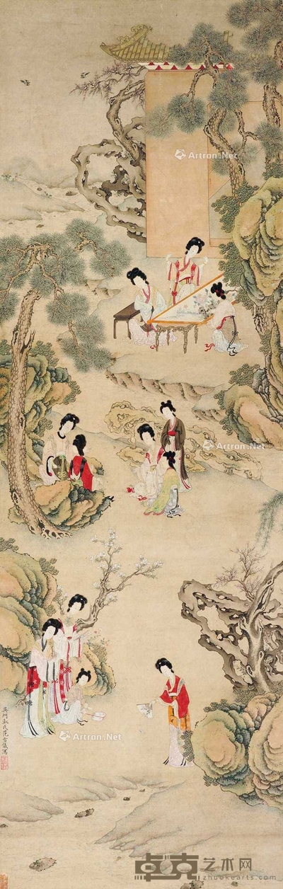 庭院群芳图 