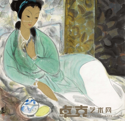 绿衣仕女