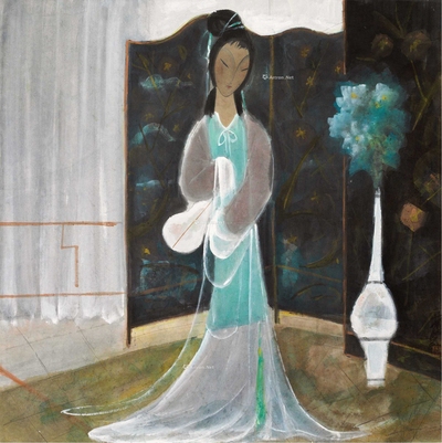 持扇仕女