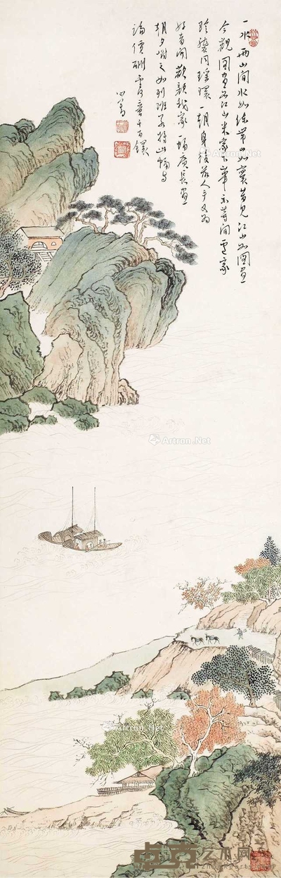 峡江行舟 