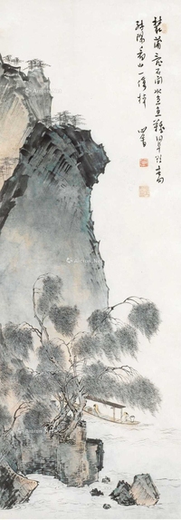柳荫停棹图