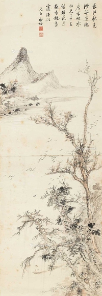 秋江泛舟