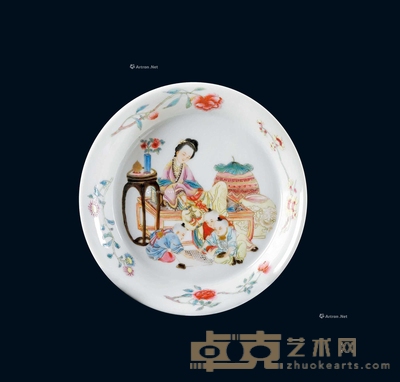 粉彩母子娱乐图盘 