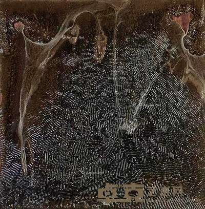《曲》 40x40cm