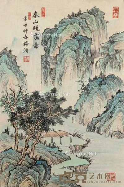《春山晓霭图》