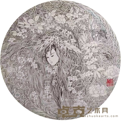 花仙子 38×38cm