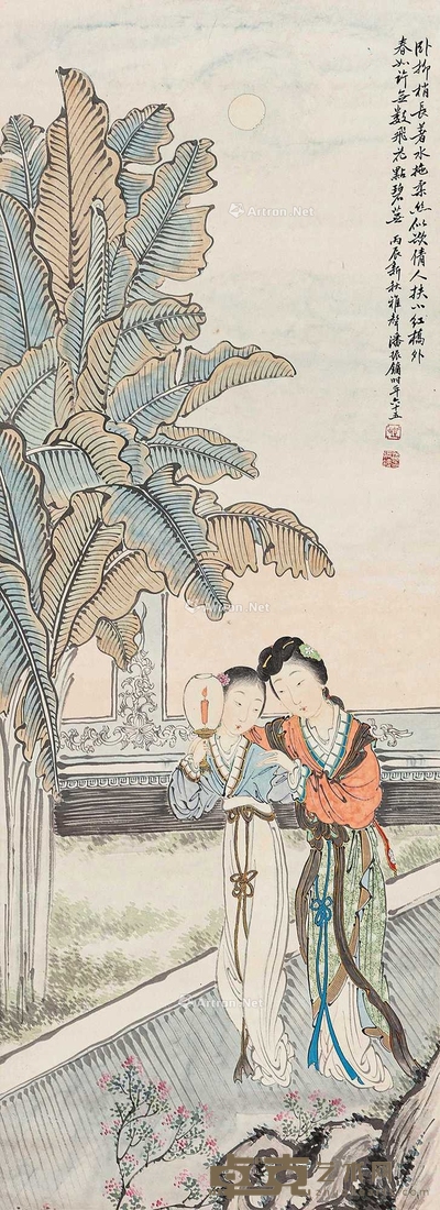 芭蕉仕女图