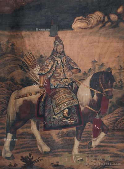佚名 (款) 狩猎图 镜片 184×136cm