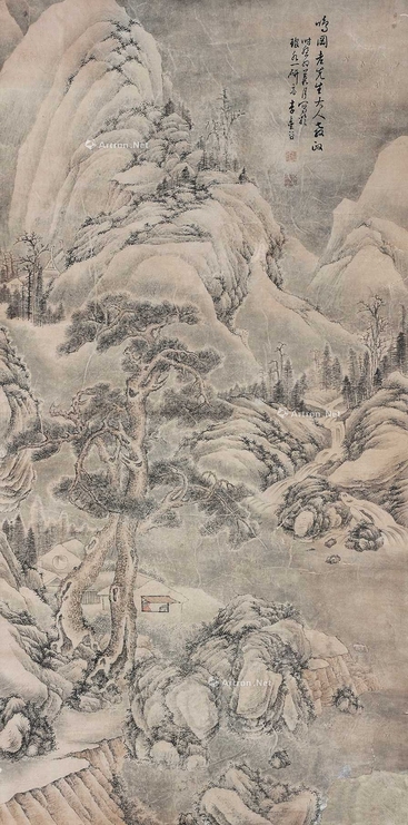 李金谷 （款） 山水 立轴