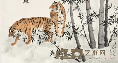 方楚雄 (款) 虎威 镜片 96×179cm