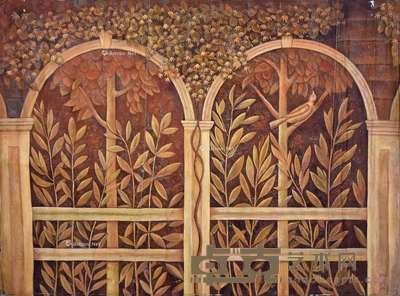 李路明 (款) 风景油画 镜片 101×137cm