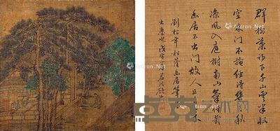 刘松年 （款） 山水 镜片 26×37cm