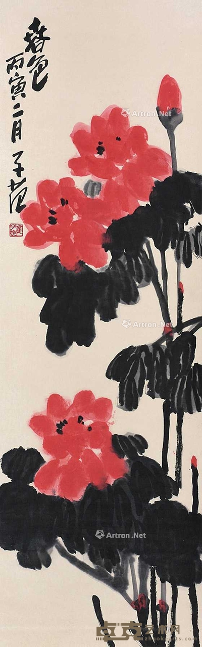 崔子范 (款) 春色 立轴 117×37cm