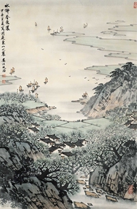 宋文治 山水 立轴