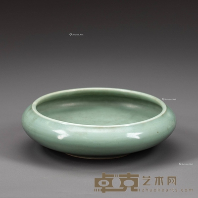 清 豆青釉洗 W:24cm H:6.5cm