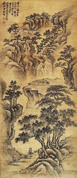 陈师曾 山水 立轴