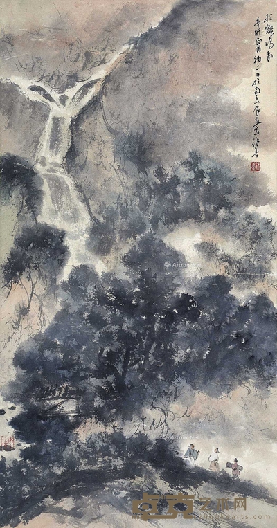 徐善 山水 88×46cm