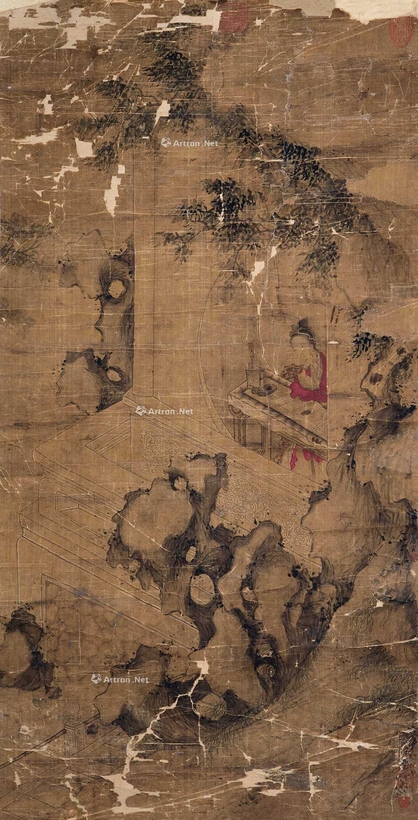 佚名 仕女图 立轴