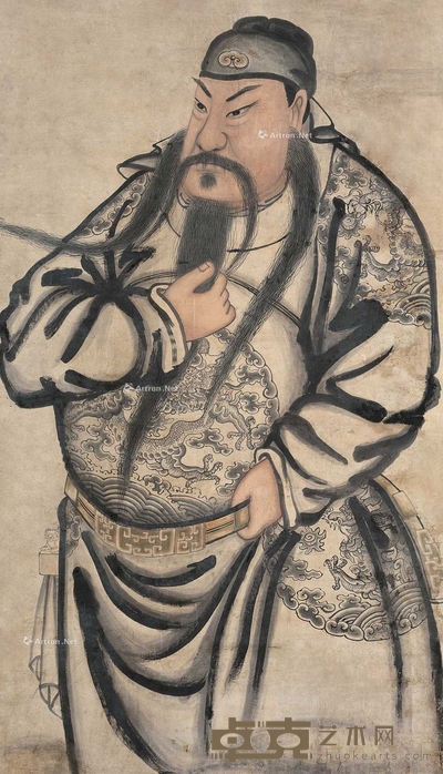 佚名 大财神 立轴 202×115cm