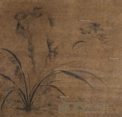 佚名 忘忧图 镜片 29.5×30cm