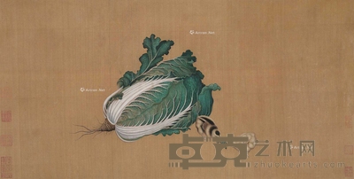 佚名 雏趣图 镜片 33×66cm