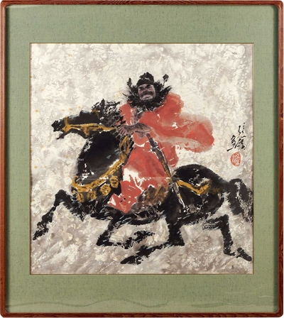 张广 钟馗 额装