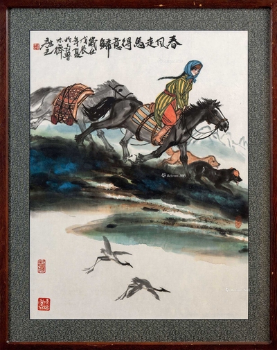 徐庶之 得意归 额装
