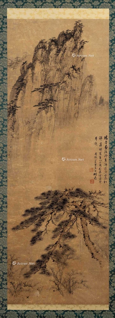 胡若思 山水 挂轴