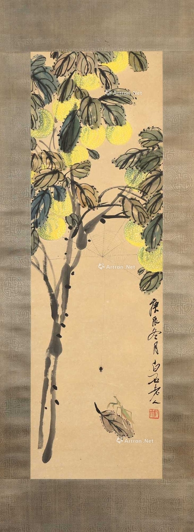 齐白石 喜从天降 挂轴