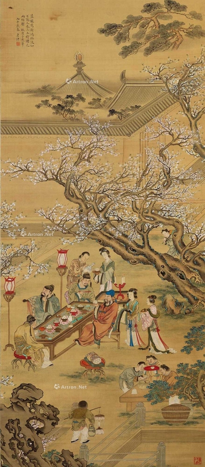 刘彦冲 人物 挂轴
