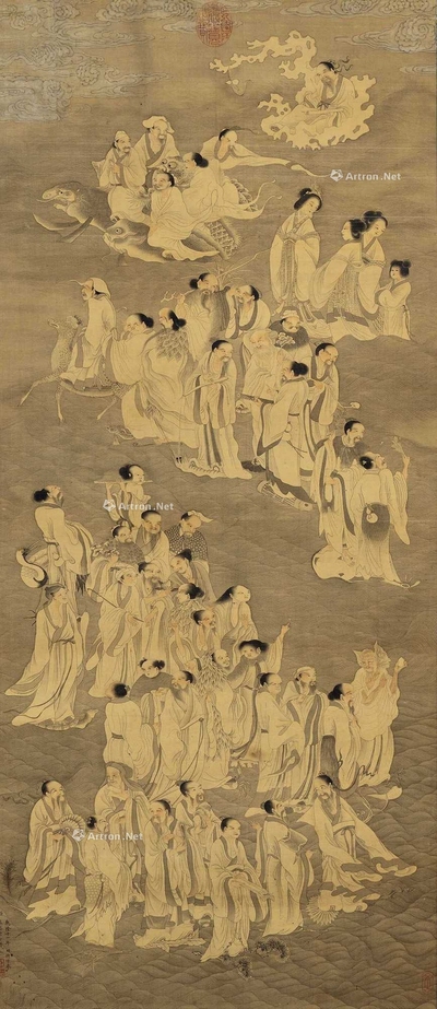 德宝 人物 挂轴