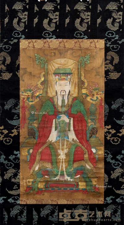 无款 老子尊像 挂轴 56×31cm