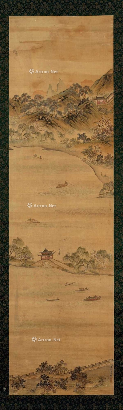 管念慈 山水 挂轴