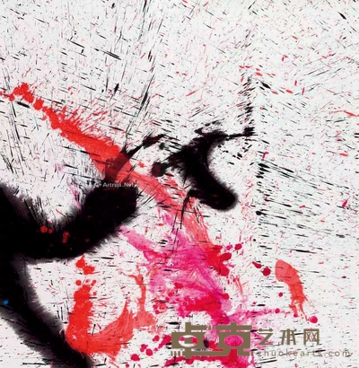 魏龙 2024年作 炸墨 2024C 126×126cm