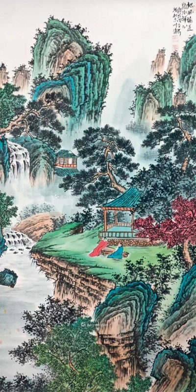 李川浦 山水画