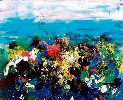 李洪涛 油画《海之诗》