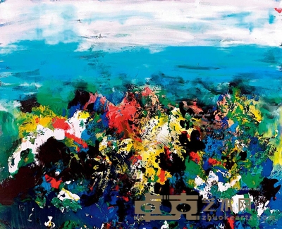 李洪涛 油画《海之诗》 71×56cm