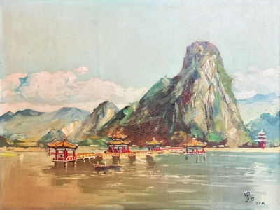 罗丁 山水油画