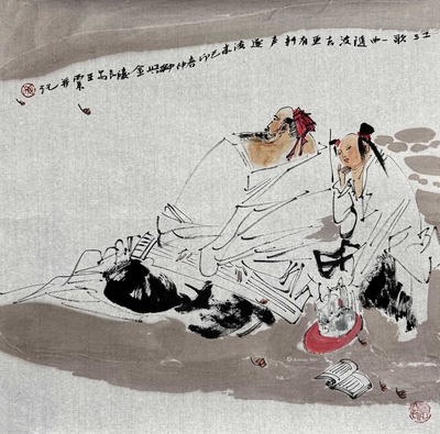 王西京 款 江歌一曲 软片