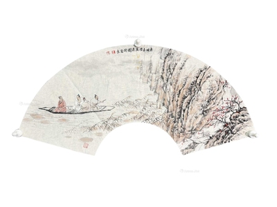 王明明 款 东坡赤壁夜游 软片