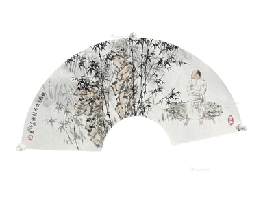 王明明 款 板桥先生 软片