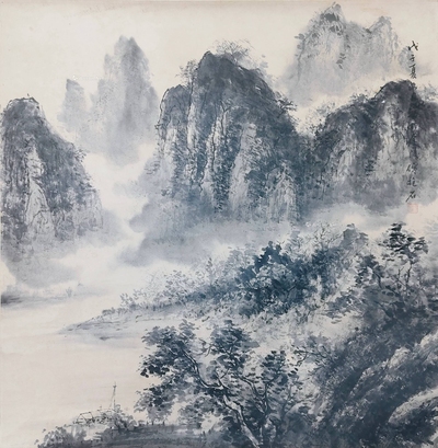 傅抱石 山水画