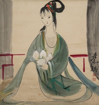 林风眠 仕女图