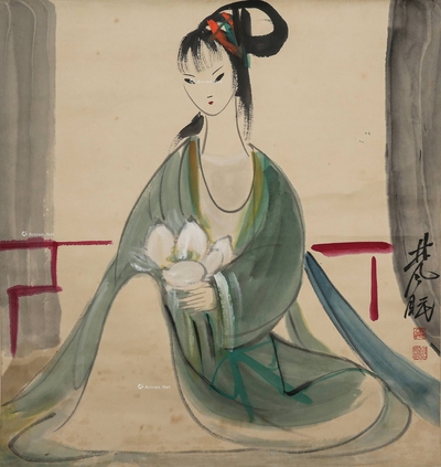 林风眠 仕女图