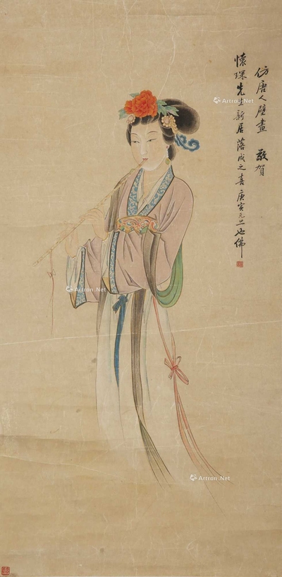 胡也佛 仿唐人壁画